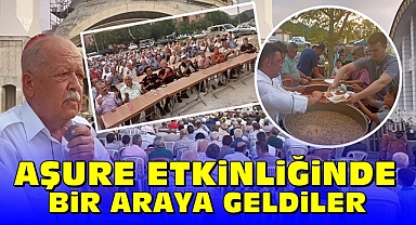 Aşure etkinliğinde bir araya geldiler