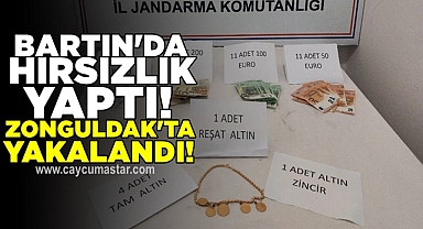 Bartın'da hırsızlık yaptı, Zonguldak'ta yakalandı!