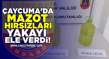 Çaycuma'da mazot hırsızları yakayı ele verdi!
