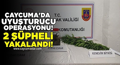 Çaycuma'da uyuşturucu operasyonu! 2 şüpheli yakalandı