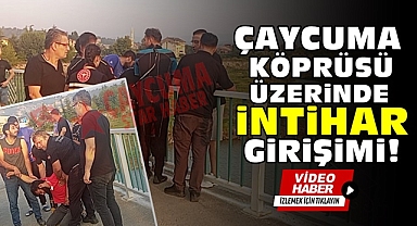 Çaycuma köprüsü üzerinde intihar girişimi!