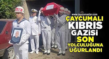 Çaycumalı Kıbrıs Gazisi son yolculuğuna uğurlandı