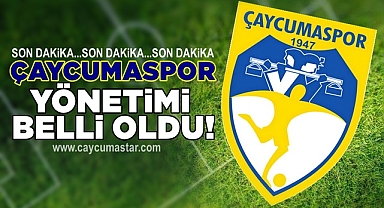 Çaycumaspor yönetimi belli oldu!