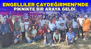 Engelliler Çaydeğirmen'inde piknikte bir araya geldi