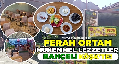 Ferah ortam, mükemmel lezzetler Bahçeli Köşk'te!