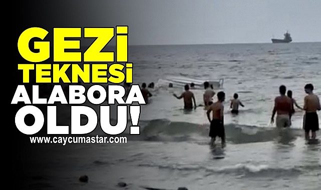 Gezi teknesi alabora oldu!