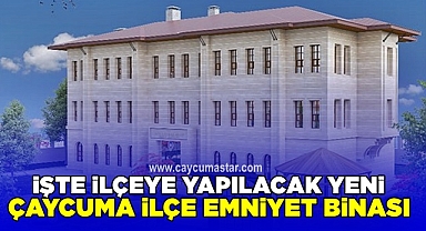 İşte ilçeye yapılacak yeni Çaycuma ilçe emniyet binası
