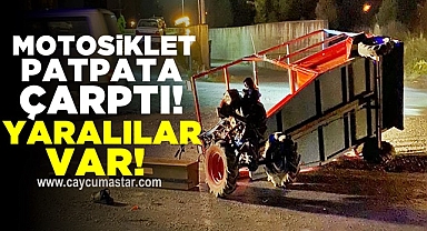 Motosiklet patpata çarptı! Yaralılar var!