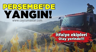 Perşembe'de yangın! İtfaiye ekipleri olay yerinde!!!