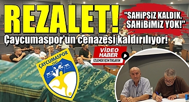Rezalet! Çaycumaspor'un cenazesi kaldırılıyor!
