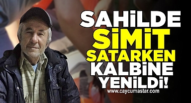Sahilde simit satarken kalbine yenildi!