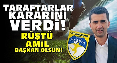 Taraftarlar kararını verdi! Rüştü Amil başkan olsun!