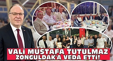 Vali Mustafa Tutulmaz Zonguldak'a veda etti!