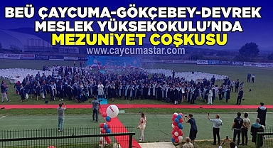 BEÜ Çaycuma-Devrek-Gökçebey Meslek Yüksekokulu'nda mezuniyet coşkusu