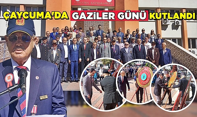 Çaycuma'da Gaziler Günü kutlandı