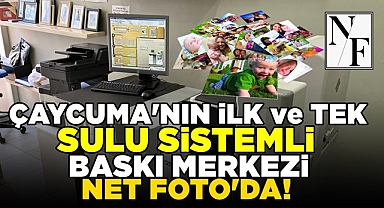 Çaycuma'nın ilk ve tek sulu sistemli baskı merkezi Net Foto'da!