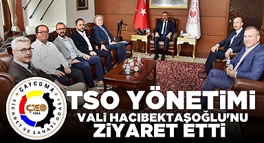 Çaycuma TSO yönetimi Vali Hacıbektaşoğlu'nu ziyaret etti