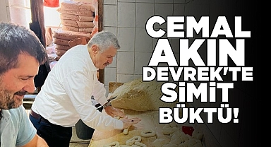 Cemal Akın Devrek'te simit büktü!