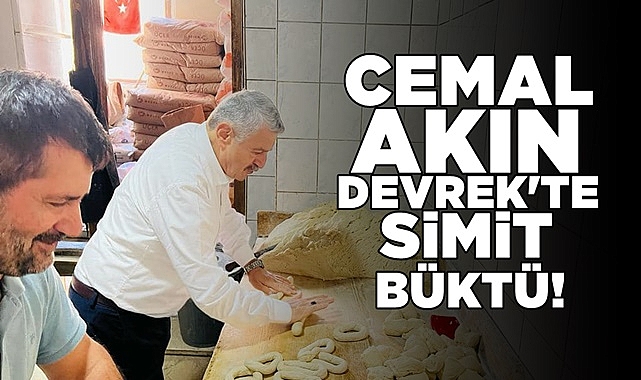 Cemal Akın Devrek'te simit büktü!