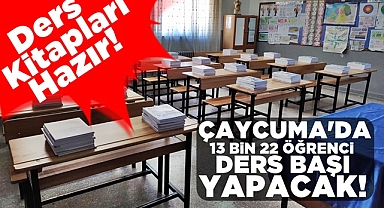 Ders kitapları hazır! / Çaycuma'da 13 bin 22 öğrenci ders başı yapacak!