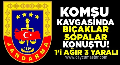 Komşu kavgasında bıçaklar, sopalar konuştu! 1'i ağır 3 yaralı
