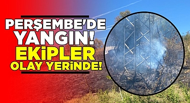Perşembe'de yangın! / Ekipler olay yerinde!