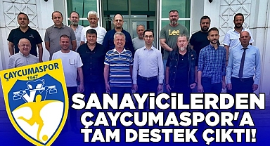 Sanayicilerden Çaycumaspor'a tam destek çıktı!