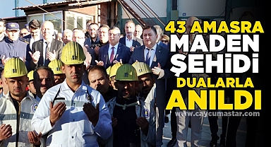 43 Amasra maden şehidi dualarla anıldı