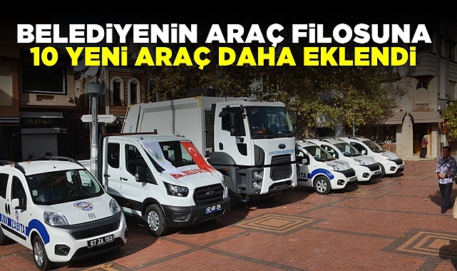 Belediyenin araç filosuna 10 yeni araç daha eklendi