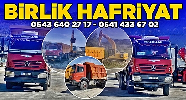Birlik Hafriyat hizmetinizde...