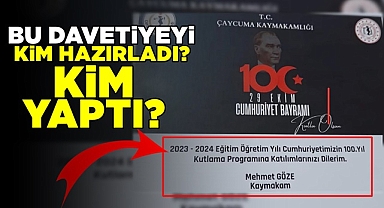 Bu davetiyeyi kim hazırladı? / Kim yaptı?