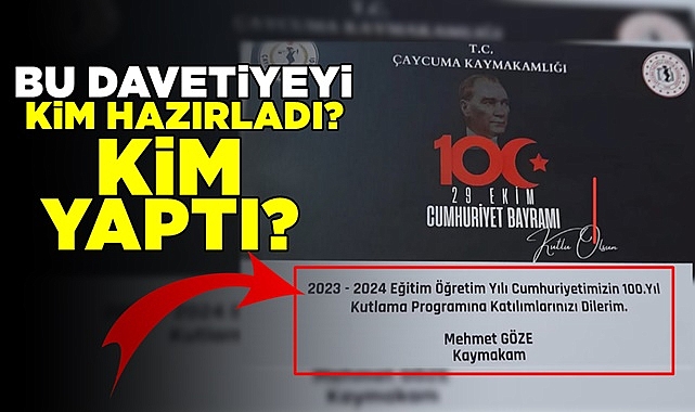 Bu davetiyeyi kim hazırladı? / Kim yaptı?