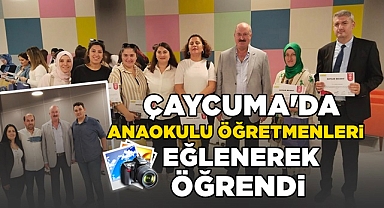 Çaycuma da anaokulu öğretmenleri eğlenerek öğrendi