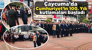 Çaycuma'da Cumhuriyet'in 100. Yılı kutlamaları başladı