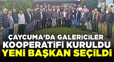 Çaycuma'da Galericiler Kooperatifi kuruldu / Yeni başkan seçildi