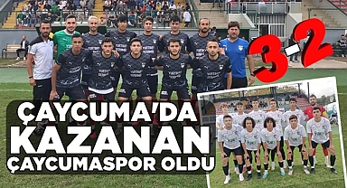 Çaycuma'da kazanan Çaycumaspor oldu; 3-2