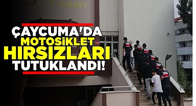Çaycuma'da motosiklet hırsızları tutuklandı!