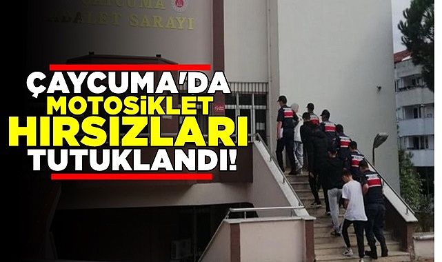 Çaycuma'da motosiklet hırsızları tutuklandı!