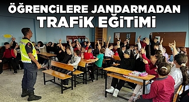 Çaycuma'da öğrencilere Jandarmadan trafik eğitimi