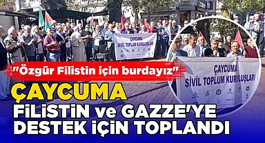 Çaycuma Filistin ve Gazze'ye destek için toplandı