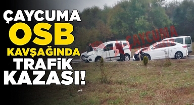 Çaycuma OSB kavşağında trafik kazası!