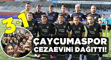Çaycumaspor Cezaevini dağıttı! 3-1