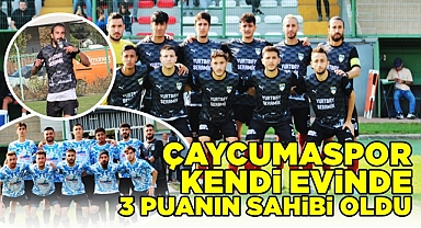 Çaycumaspor kendi evinde 3 puanın sahibi oldu