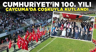 Cumhuriyet'in 100. yılı Çaycuma'da coşkuyla kutlandı