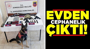 Evden cephanelik çıktı!