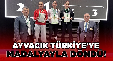 Ayvacık Türkiye'ye madalyayla döndü