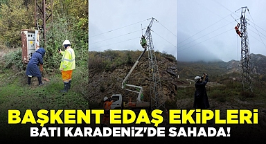 Başkent EDAŞ ekipleri Batı Karadeniz'de sahada!