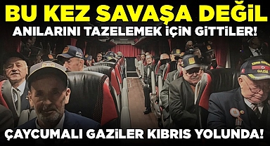 Bu kez savaşa değil, anılarını tazelemek için gittiler!