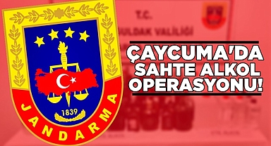 Çaycuma'da sahte alkol operasyonu!