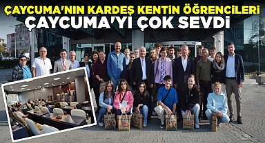 Çaycuma'nın kardeş kentin öğrencileri Çaycuma'yı çok sevdi